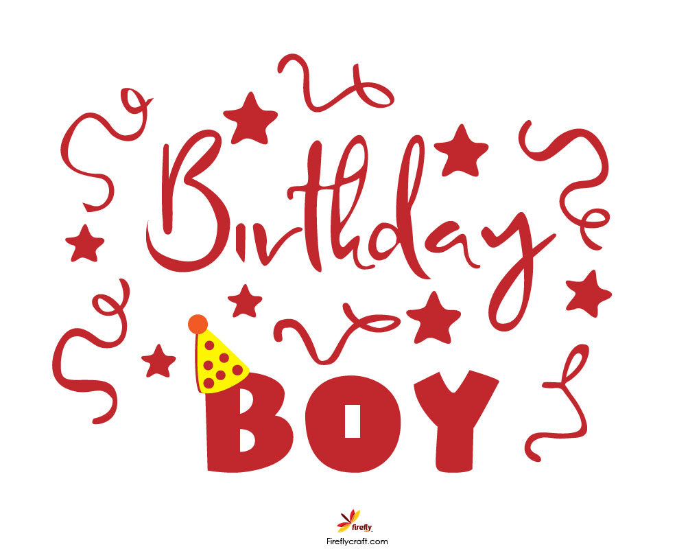 Birthday Boy Cut Design